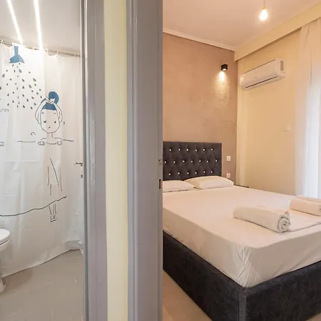 아파트 Happy Ellen Seafront By Travel Pro Services - Nea Plagia Halkidiki 플로지타